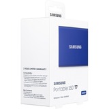 SAMSUNG Portable T7, 500 Go, SSD Bleu, MU-PC500H/WW, USB 3.2 Gen.2 (10 Gbps)