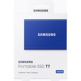 SAMSUNG Portable T7, 500 Go, SSD Bleu, MU-PC500H/WW, USB 3.2 Gen.2 (10 Gbps)