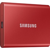 SAMSUNG Portable T7, 500 Go, SSD Rouge, MU-PC500R/WW, USB 3.2 Gen.2 (10 Gbps)