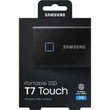 SAMSUNG T7 Touch, 1 To SSD externe Noir, MU-PC1T0K/WW, USB 3.2 Gen.2 (10 Gbps)