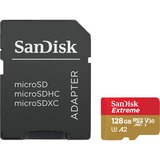 SanDisk 128GB Extreme microSDXC 128 Go Classe 10, Carte mémoire 128 Go, MicroSDXC, Classe 10, 100 Mo/s, 90 Mo/s, Class 3 (U3)