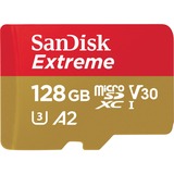 SanDisk 128GB Extreme microSDXC 128 Go Classe 10, Carte mémoire 128 Go, MicroSDXC, Classe 10, 100 Mo/s, 90 Mo/s, Class 3 (U3)