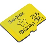 SanDisk Nintendo Switch 256 Gb microSDXC, Carte mémoire Jaune, UHS-I U3, V30
