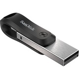 SanDisk SDIX60N-128G-GN6NE lecteur USB flash 128 Go 3.2 Gen 1 (3.1 Gen 1) Gris, Argent, Clé USB Noir/Argent, 128 Go, 3.2 Gen 1 (3.1 Gen 1), Pivotant, Gris, Argent