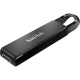 SanDisk Ultra lecteur USB flash 128 Go USB Type-C 3.2 Gen 1 (3.1 Gen 1) Noir, Clé USB Noir, 128 Go, USB Type-C, 3.2 Gen 1 (3.1 Gen 1), 150 Mo/s, Slide, Noir