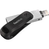 SanDisk iXpand Go 128 Go, Clé USB Noir/Argent, USB-A 3.2 Gen 1, Apple Lightning Connector