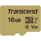 Transcend 16GB UHS-I U3 16 Go MicroSDHC Classe 10, Carte mémoire 16 Go, MicroSDHC, Classe 10, UHS-I, 95 Mo/s, 50 Mo/s
