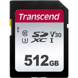 Transcend 300S 512 Go SDXC NAND Classe 10, Carte mémoire 512 Go, SDXC, Classe 10, NAND, 95 Mo/s, 40 Mo/s