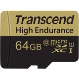 Transcend 64GB microSDXC 64 Go MLC Classe 10, Carte mémoire 64 Go, MicroSDXC, Classe 10, MLC, 95 Mo/s, 45 Mo/s