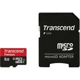 Transcend 8GB microSDHC Class 10 UHS-I 8 Go MLC Classe 10, Carte mémoire Noir, 8 Go, MicroSDHC, Classe 10, MLC, 90 Mo/s, Class 1 (U1)