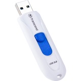 Transcend JetFlash 790 128GB lecteur USB flash 128 Go USB Type-A 3.2 Gen 1 (3.1 Gen 1) Blanc, Clé USB Blanc/Bleu, 128 Go, USB Type-A, 3.2 Gen 1 (3.1 Gen 1), Slide, 4,9 g, Blanc