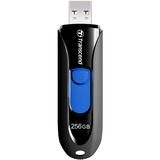 Transcend JetFlash 790 lecteur USB flash 256 Go USB Type-A 3.2 Gen 1 (3.1 Gen 1) Noir, Clé USB Noir/Bleu, 256 Go, USB Type-A, 3.2 Gen 1 (3.1 Gen 1), Sans capuchon, 4,9 g, Noir