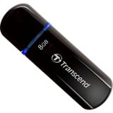 Transcend JetFlash elite 600, Clé USB Noir brillant, 8 Go, USB Type-A, 2.0, Casquette, 10,3 g, Noir