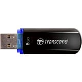 Transcend JetFlash elite 600, Clé USB Noir brillant, 8 Go, USB Type-A, 2.0, Casquette, 10,3 g, Noir
