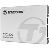 Transcend SSD220Q 2.5" 500 Go Série ATA III QLC 3D NAND SSD 500 Go, 2.5", 550 Mo/s, 6 Gbit/s