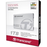 Transcend SSD230S 2.5" 1000 Go Série ATA III 3D NAND SSD Argent, 1000 Go, 2.5", 560 Mo/s, 6 Gbit/s