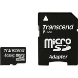 Transcend TS4GUSDHC10 mémoire flash 4 Go MicroSDHC NAND Classe 10, Carte mémoire Noir, 4 Go, MicroSDHC, Classe 10, NAND, 90 Mo/s, Noir