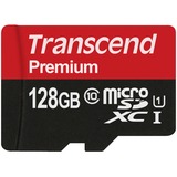 Transcend TS64GSDU3 128 Go MicroSDHC MLC Classe 10, Carte mémoire 128 Go, MicroSDHC, Classe 10, MLC, 90 Mo/s, Class 1 (U1)