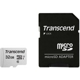 Transcend microSDHC 300S 32GB 32 Go NAND Classe 10, Carte mémoire Argent, 32 Go, MicroSDHC, Classe 10, NAND, 95 Mo/s, 25 Mo/s