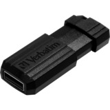 Verbatim Clé USBPinStripe 3.0 de 16 Go - Noire Noir, 16 Go, USB Type-A, 3.2 Gen 1 (3.1 Gen 1), Slide, 7 g, Noir