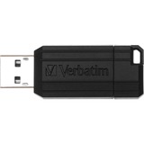 Verbatim Clé USBPinStripe 3.0 de 16 Go - Noire Noir, 16 Go, USB Type-A, 3.2 Gen 1 (3.1 Gen 1), Slide, 7 g, Noir