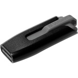 Verbatim Clé USB V3 de 16 Go Noir/gris, 16 Go, USB Type-A, 3.2 Gen 1 (3.1 Gen 1), 60 Mo/s, Slide, Noir, Gris
