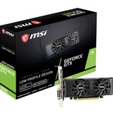 MSI GeForce GTX 1650 4GT LP OC NVIDIA 4 Go GDDR5, Carte graphique GeForce GTX 1650, 4 Go, GDDR5, 128 bit, 7680 x 4320 pixels, PCI Express x16 3.0