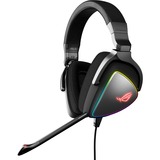 ASUS ROG Delta Casque Avec fil Arceau Jouer Noir, Casque gaming Noir, Avec fil, Jouer, 20 - 40000 Hz, 387 g, Casque, Noir