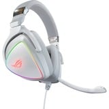 ASUS ROG Delta White, Casque gaming Blanc, PC, PlayStation 4, Nintendo Switch, LED RGB
