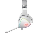 ASUS ROG Delta White, Casque gaming Blanc, PC, PlayStation 4, Nintendo Switch, LED RGB