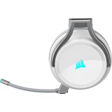 Corsair Virtuoso RGB Casque Arceau Connecteur de 3,5 mm USB Type-A Blanc, Casque gaming Blanc/Argent, Casque, Arceau, Jouer, Blanc, Binaural, Noir