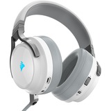 Corsair Virtuoso RGB Casque Arceau Connecteur de 3,5 mm USB Type-A Blanc, Casque gaming Blanc/Argent, Casque, Arceau, Jouer, Blanc, Binaural, Noir