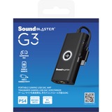 Creative Sound Blaster G3, Carte son Noir, PlayStation 4, Nintendo Switch, PC et Mac