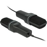 DeLOCK Microphone USB à condensateur Noir, Microphone de PC, -47 dB, 20 - 20000 Hz, 2200 Ohm, 16 bit, 44,1 kHz