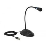 DeLOCK Microphone à col de cygne USB Noir