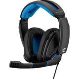 EPOS | Sennheiser GSP 300 Casque Arceau Noir, Bleu Connecteur de 3,5 mm, Casque gaming Noir/Bleu, Casque, Arceau, Jouer, Noir, Bleu, Binaural, Rotatif