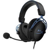 HyperX Cloud Alpha S Casque Arceau Connecteur de 3,5 mm Noir, Bleu, Casque Gaming Casque, Arceau, Jouer, Noir, Bleu, Binaural, Unité de contrôle extérieur