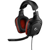 Logitech G332 Wired, Casque gaming Noir/Rouge, PC, PlayStation 4 / 5, Xbox One (Series X|S), Nintendo Switch, Mobile