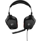 Logitech G332 Wired, Casque gaming Noir/Rouge, PC, PlayStation 4 / 5, Xbox One (Series X|S), Nintendo Switch, Mobile