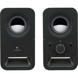 Logitech Haut-parleurs stéréo Z150 Son stéréo clair, Haut-parleur PC Noir, 2.0 canaux, Avec fil, 3 W, Noir
