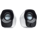 Logitech Haut-parleurs stéréo compacts Haut-parleurs Z120 alimentés par USB, Haut-parleur PC Blanc, 2.0 canaux, Avec fil, 1,2 W, Blanc
