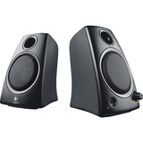 Logitech Son stéréo intégral Son stéréo intégral, Haut-parleur PC Noir, 2-voies, 2.0 canaux, Avec fil, 5 W, Noir, Vente au détail