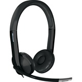 Microsoft LifeChat LX-6000 for Business Casque Avec fil Arceau Bureau/Centre d'appels Noir, Casque d'écoute Noir, Casque, Arceau, Bureau/Centre d'appels, Noir, Binaural, 2,175 m, Vente au détail