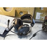 Thrustmaster T.Flight U.S. Air Force Edition Casque Arceau Noir casque gaming over-ear Gris/Metal, Casque, Arceau, Jouer, Noir, Binaural, Rotatif