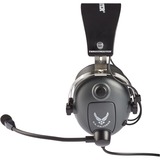 Thrustmaster T.Flight U.S. Air Force Edition Casque Arceau Noir casque gaming over-ear Gris/Metal, Casque, Arceau, Jouer, Noir, Binaural, Rotatif