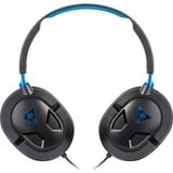 Turtle Beach Casque gaming Recon 50 – Nintendo Switch, PS5, PS4, PlayStation, appareils mobiles et PC disposant d'un port de 3,5 mm – microphone amovible, écouteurs de 40 mm  over-ear Noir/Bleu, PS5, PS4, PlayStation, appareils mobiles et PC disposant d'un port de 3,5 mm – microphone amovible, écouteurs de 40 mm, Avec fil, Gaming, 20 - 20000 Hz, Casque, Noir, Bleu