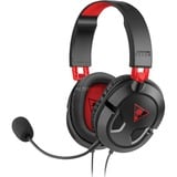Turtle Beach Recon 50PC Casque Gaming w/ 3.5mm Connexion pour PC, PS5, PS4, PS4 Pro, Xbox Series X, Xbox Series S et Xbox One et Appareils Mobiles avec prise 3,5 mm  over-ear Noir, PS5, PS4, PS4 Pro, Xbox Series X, Xbox Series S et Xbox One et Appareils Mobiles avec prise 3,5 mm, Avec fil, Gaming, 20 - 20000 Hz, 530,7 g, Casque, Noir, Rouge