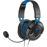 Turtle Beach Recon 50P Casque Gaming w/ 3.5mm Connexion pour PS5, PS4, PS4 Pro, Xbox Series X, Xbox Series S et Xbox One, PC et Appareils Mobiles avec prise 3,5 mm  over-ear Noir/Bleu, PS4, PS4 Pro, Xbox Series X, Xbox Series S et Xbox One, PC et Appareils Mobiles avec prise 3,5 mm, Avec fil, Gaming, 20 - 20000 Hz, Casque, Noir, Bleu