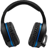 Turtle Beach Stealth 700 - PS4 Casque Arceau Noir, Casque gaming Noir/Bleu, Casque, Arceau, Jouer, Noir, Binaural, Sans fil
