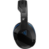 Turtle Beach Stealth 700 - PS4 Casque Arceau Noir, Casque gaming Noir/Bleu, Casque, Arceau, Jouer, Noir, Binaural, Sans fil